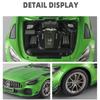 Большой 1:18 Mercedes-Benz AMG GTR Модель автомобиля Металлический литой автомобиль Коллекционная игрушка для хобби Звук и свет инерционный механизм Миниатюрная игрушка для мальчиков Детский подарок