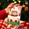 ROBOTIME Rolife Nanci Christmas Bear Plush Pendant Soft Lambswool Keychain for Bag Classic Holiday Decor Ideal Gift For Girl