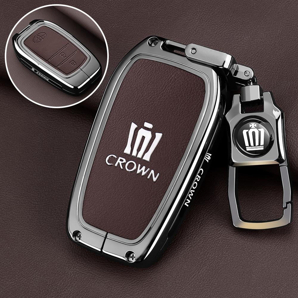 For Toyota Crown Land Release Keycase 2024 13th and 14th Generation Crown Car Special Shell Leather Full Buckle