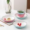 Набор бытовой посуды, креативная керамическая тарелка, японская миска для супа с лапшой, миска для еды, миска с тыквой, тарелка, обеденная тарелка, блюдо