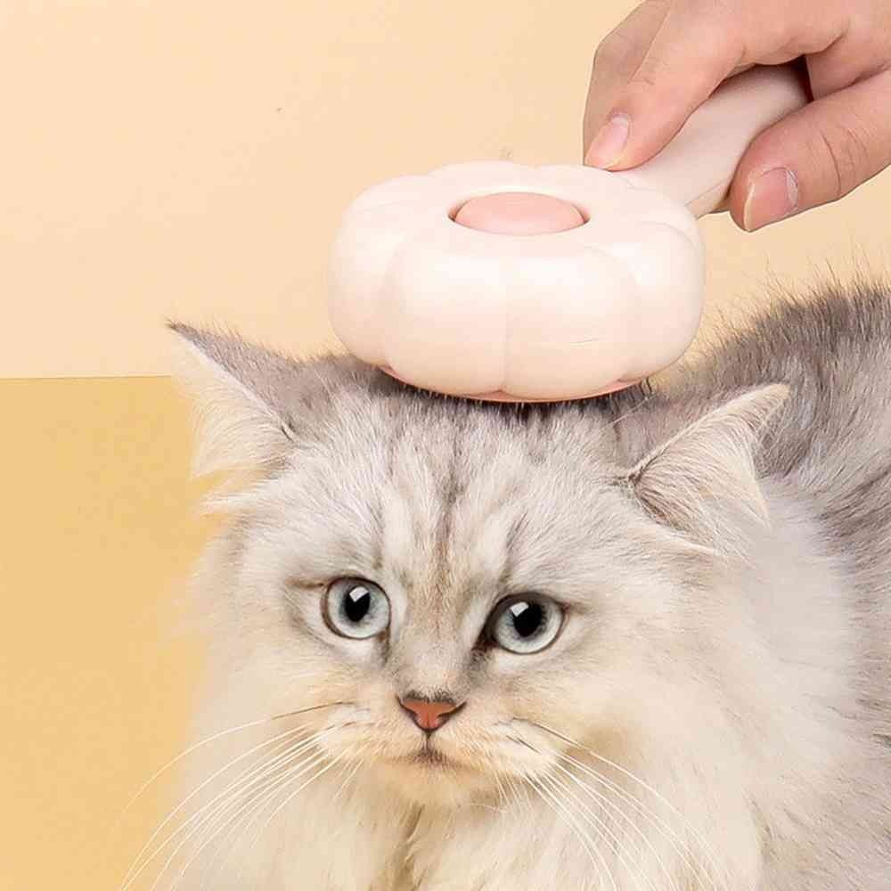 Моющийся многоразовый инструмент для ухода за домашними животными Щетка для чистки кошек Расческа для удаления шерсти животных Самоочищающаяся пуходерка