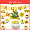 Cheerful Sunflowers Theme Party Decoration Set For Memorable Baby Showers And Kids Birthdays