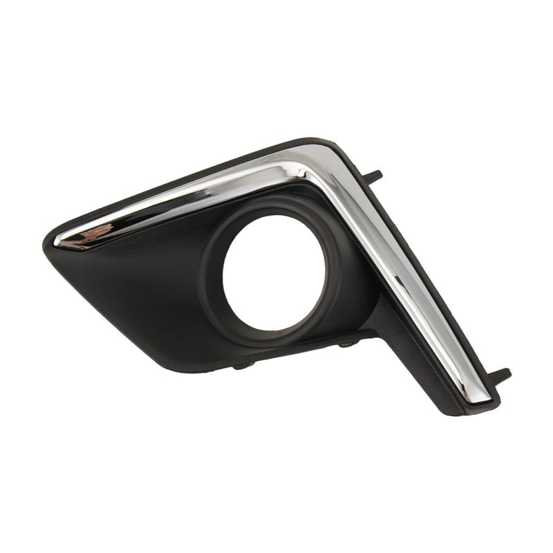 Fog Lamp Foglight Bezel Frame Cover Front Fog Light Cap Hood Lid For Subaru XV Crosstrek 2016 2017 Car Chrome Trim