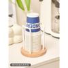 Disposable Cup Storage Holder Rack Shelf, Water Tea Cups Wood Dispenser with Long Stick Mug Display Stand, Organizer Supplies