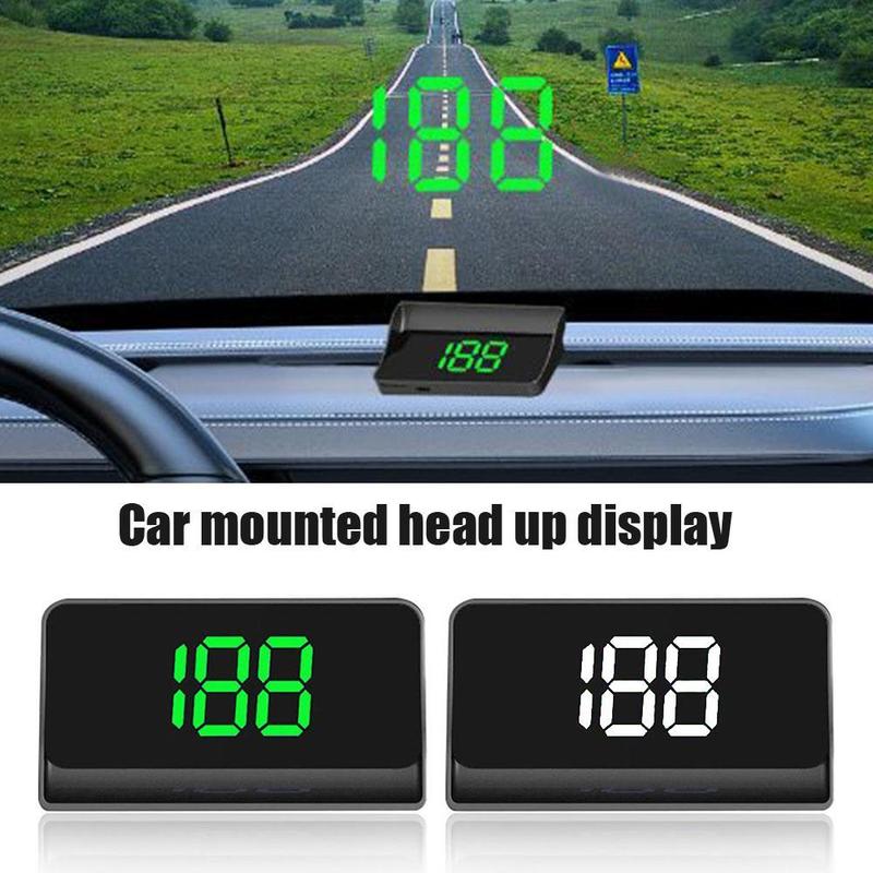 Проекционный дисплей GPS HUD цифровой спидометр Plug and Play для всех автомобилей большой шрифт KMH проектор на лобовое стекло автомобильные аксессуары