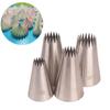 4Pcs Large Icing Piping Nozzles Cake Baking Cookie Cupcake Piping Nozzle Decor