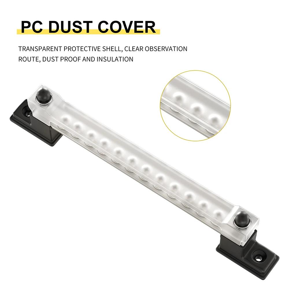 12-канальный 6-канальный RV Yacht Single DC 150A High Current BusBar Автомобильный прямой шинный блок 12-48 В Клеммы Болтовые шпильки Блок предохранителей