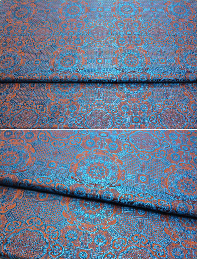 Атлас Шелк Брокат Жаккард Цветочная Ткань Винтажное Платье Костюм Ткань для Рукоделия Одежды Ципао Наволочки Ткань для Шитья DIY