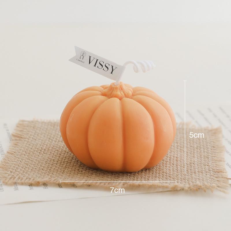 Pumpkin Scented Candle: Holiday & Birthday Gift, Party Favor, Home Decor, Photo Prop
