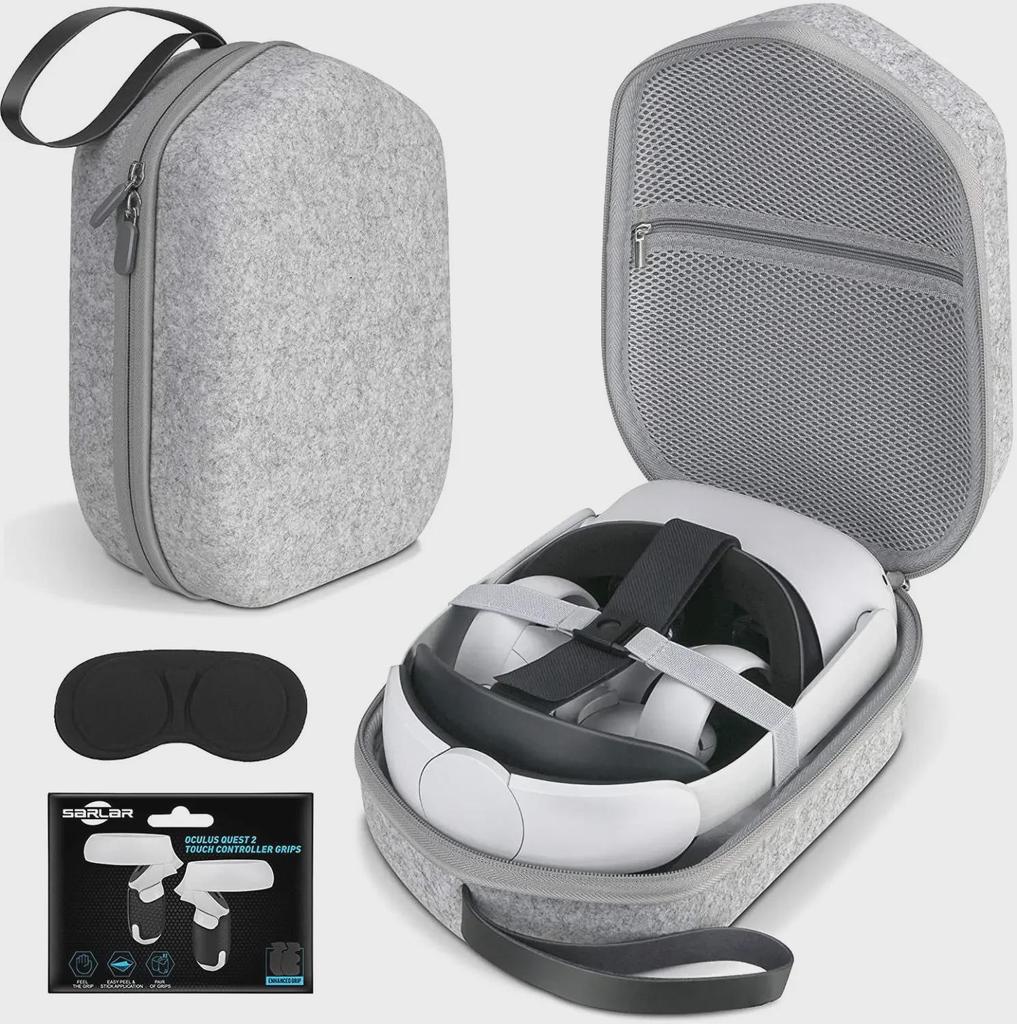 TOYILUYA Oculus Quest 2 VR Accessory: All-in-One Portable Storage for Glasses