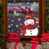 Waving Christmas Snowman Snowflake Home Decoration Glass Windows Window Stickers