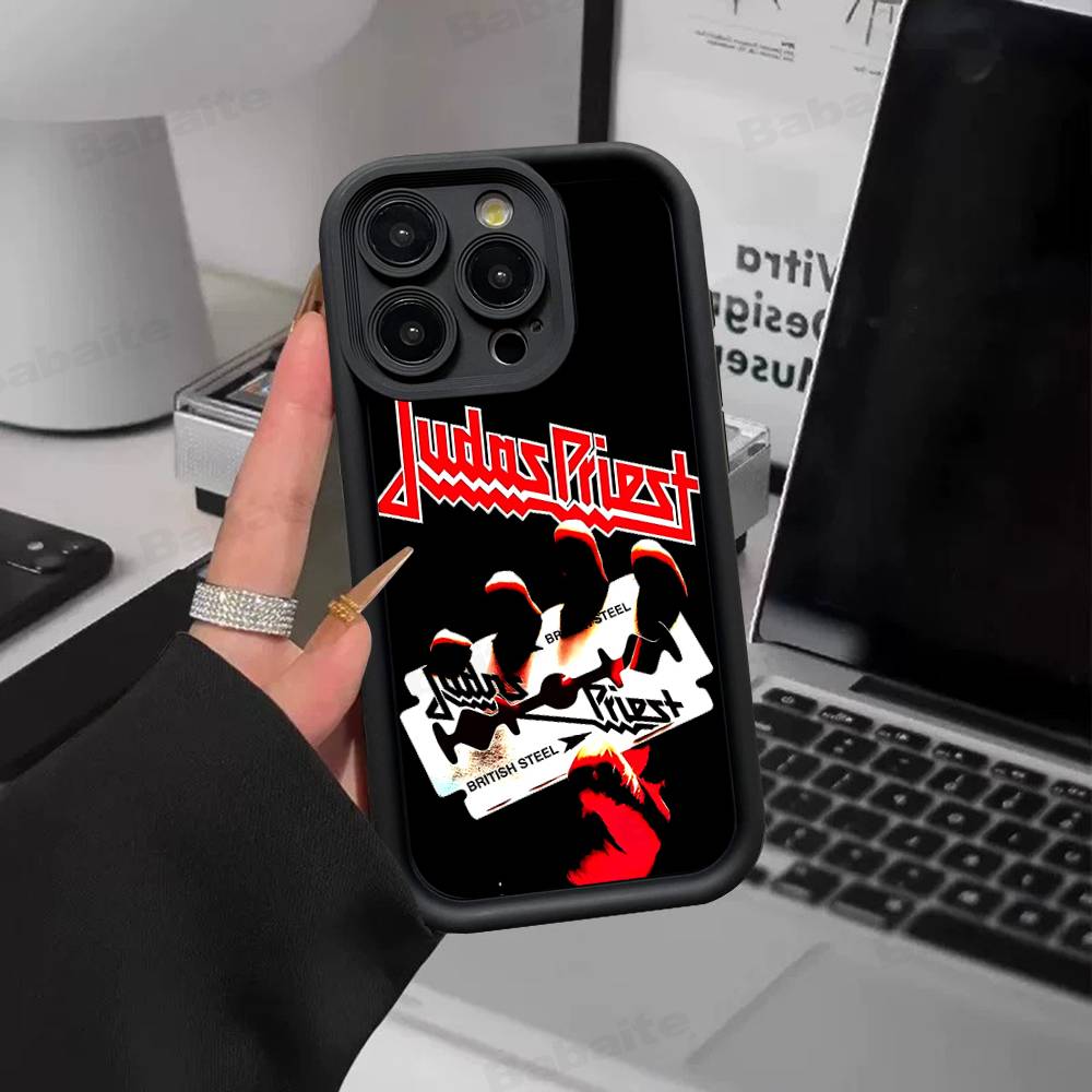 Band J-Judas P-Priest Phone Case For IPhone 17 16 15 14 13 12 11 Air Plus Pro Max Soft Back Cover