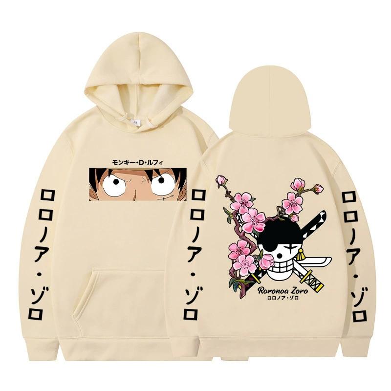 Худи из аниме ONE PIECE Худи Ророноа Зоро Уличная одежда Толстовка с капюшоном Мужчины Женщины Косплей Спорт