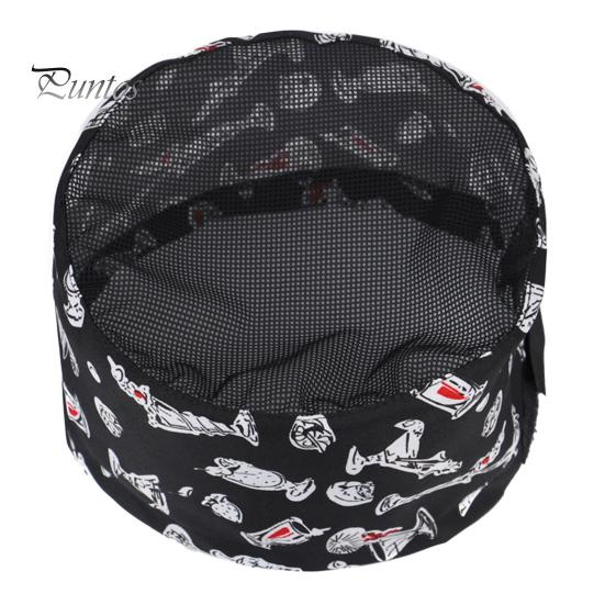 Поварской колпак унисекс для кухни, колпак для ресторана отеля, колпак повара с хорошей воздухопроницаемостью, полый сетчатый верх, рабочая кепка официанта, колпак для повара, мастерская, заводская кепка