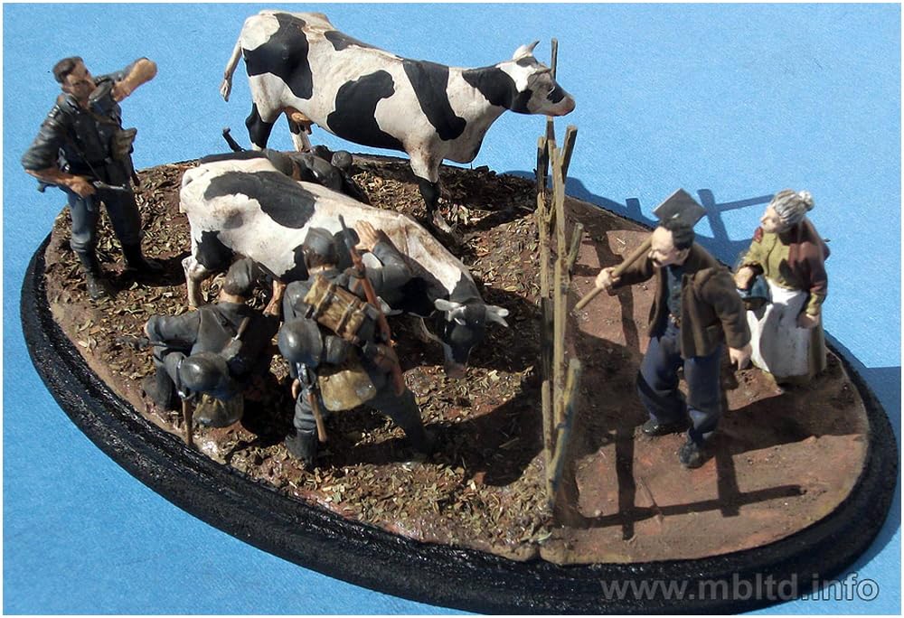 Мастер Бокс Животноводство 2 Коровы и 1 Пластик MB35066 1/35 Набор, Коза, Модель,