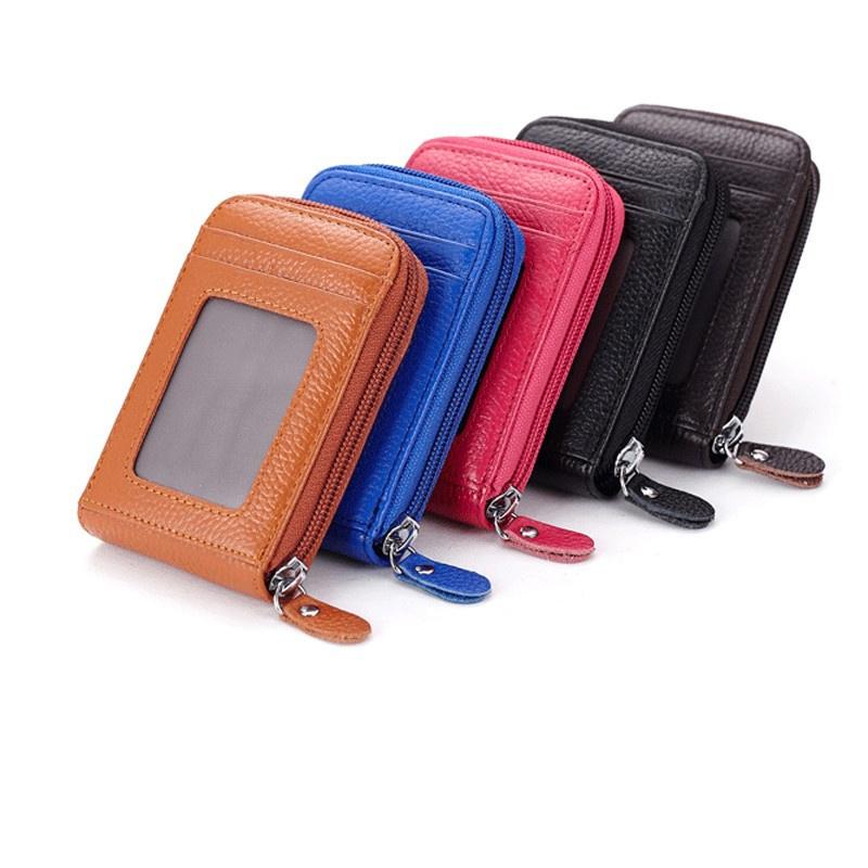 Fashion Men Women Mini PU Leather Wallet ID Credit Cards Holder Purse