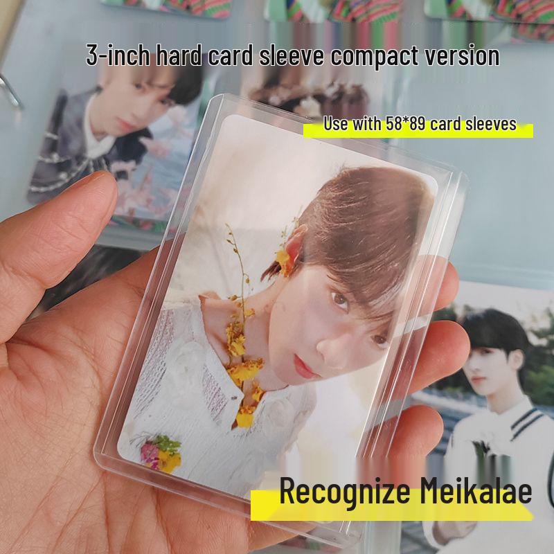Compact 3-Inch B8 Card Holder: Transparent Protective Sleeve for Polaroid Photos, Free Shipping