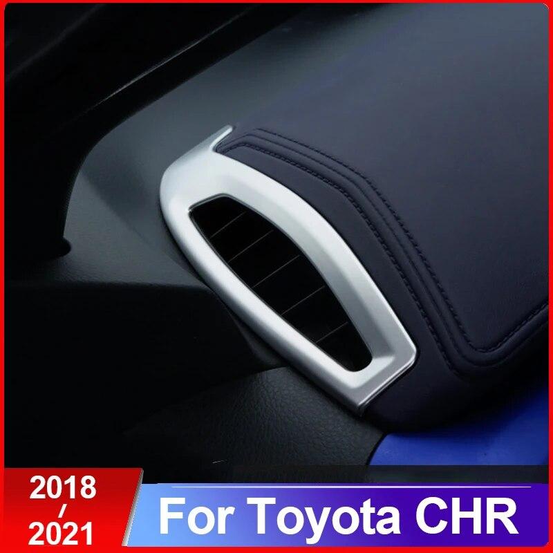 For Toyota C-HR CHR 2016 2017 2018 Car Front Dashboard Air Vent Trim Cover Outlet Bezel Frame Garnish Molding Surround