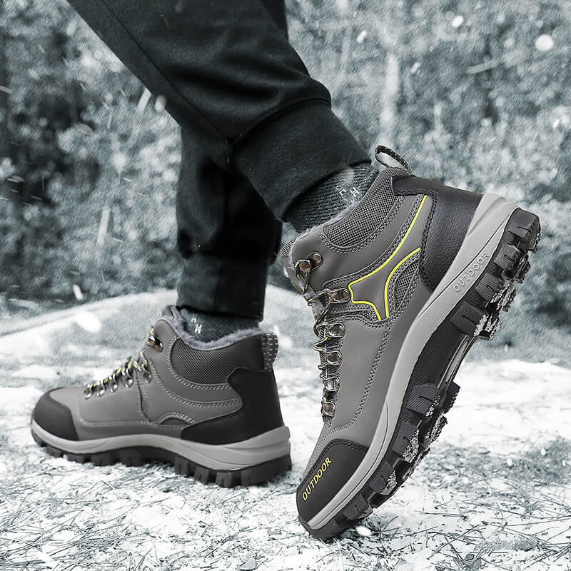 Классические зимние ботинки, мужская теплая повседневная обувь, высокие мужские кроссовки, ботильоны хорошего качества, уличная зимняя обувь на платформе, мужская 2023