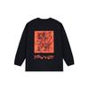 Vans X HuaTunan Collaboration Year Of The Tiger Series Printed Sports Crew Neck Long Sleeve T-Shirt Unisex Tops Black VN0A7YI1BLK