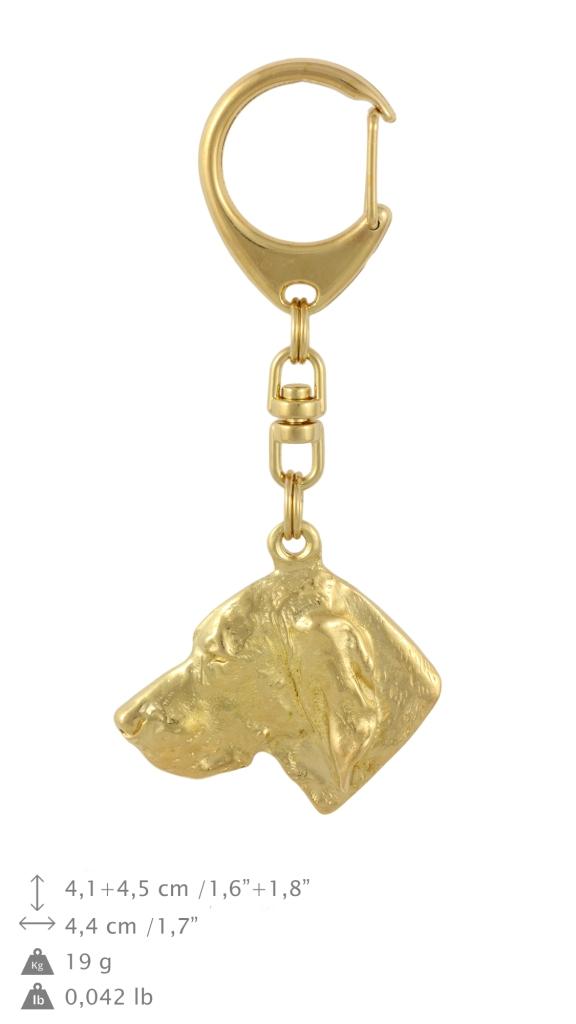 Выжла, венгерская короткошерстная легавая - позолоченный брелок с собакой в подарочной коробке, украшение для сумочки, роскошный аксессуар от бренда Art-Dog