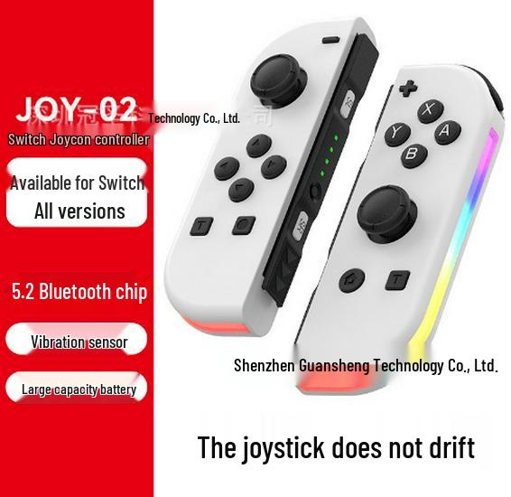 Беспроводной Bluetooth-геймпад для Nintendo Switch Joy-Con с RGB-подсветкой, пара