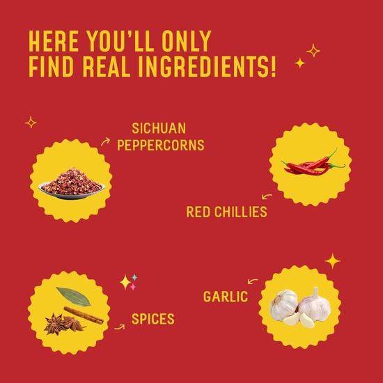 Масло с сычуаньским перцем MasterChow (170г) | Острый, Хрустящий, Чесночный Вкус | Сделано с Сычуаньским Перцем, Хрустящим Чесноком и Красным Перцем