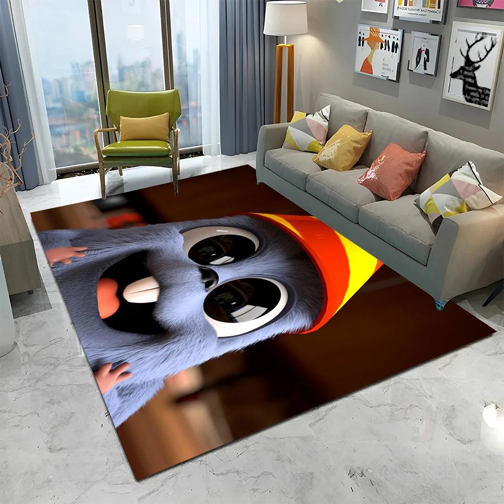 3D Grizzy and The Lemmings Cartoon Carpet Rug для дома, гостиной, спальни, дивана, коврика для двери, детский коврик, нескользящий напольный коврик