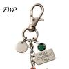 Metal Keychain A Little Highland Cow for You Keychain, 3D Resin Keyring with Birthstone Charm & Sentiment Card, Your Daily Reminder of Quiet Strength