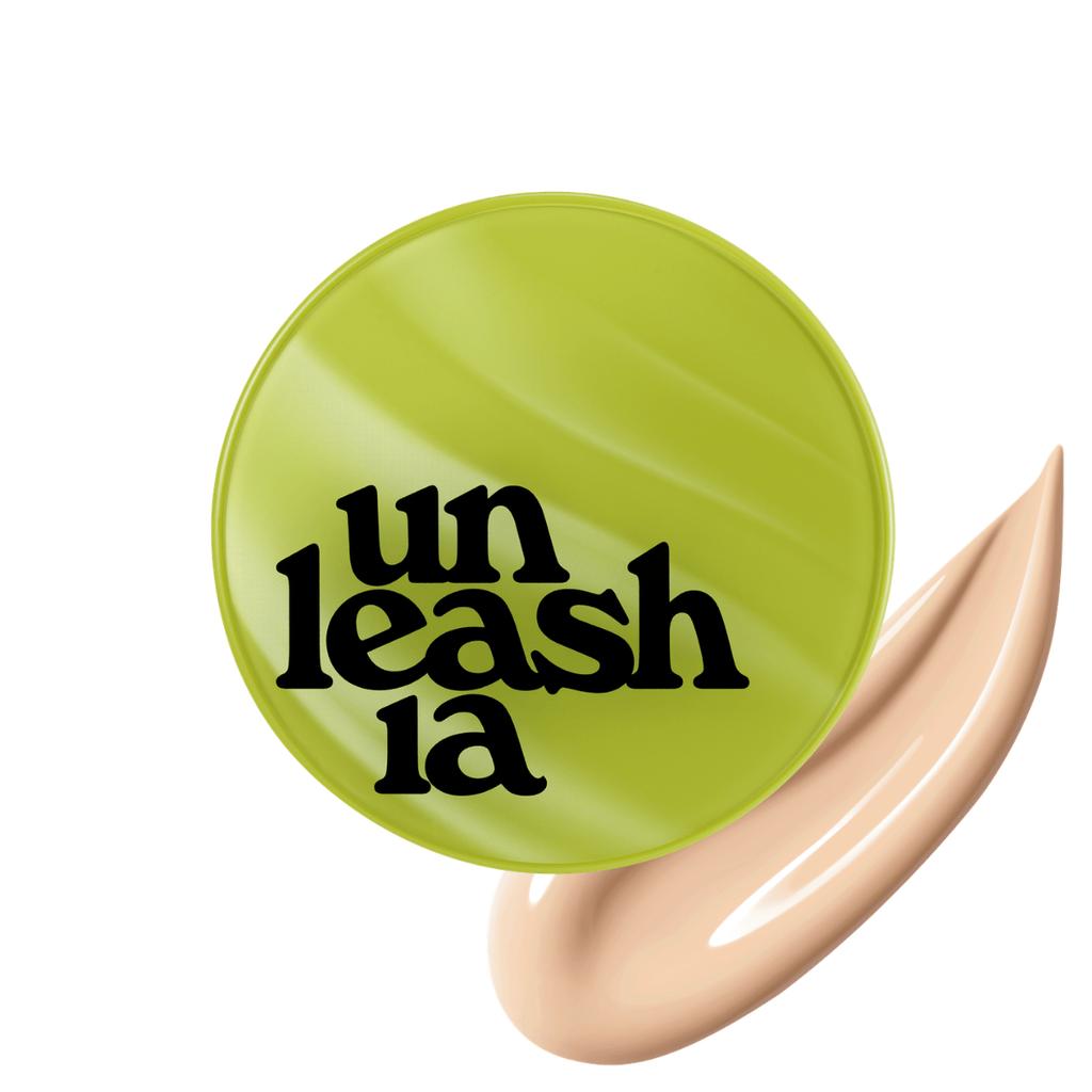 UNLEASHIA - Satin Wear Healthy-Green Cushion 18N Butter Vanilla SPF30 PA++, 15 g - Podkład w formie cushion