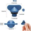 Mercruiser Drain Plug Kit: 10PCS Manifold Engine Block Drain Plugs with O-Rings, Replaces 22-806608A02 18-4226, for Closed Cooling Systems