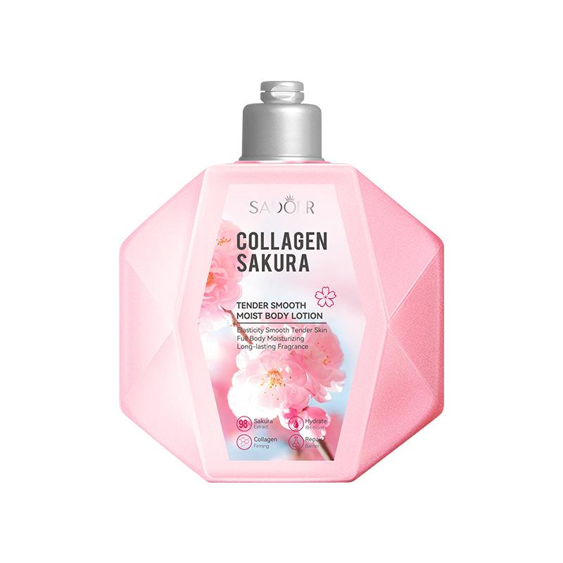 Лосьон для тела «Сакура» 300 мл SADOER Collagen Smooth Moisturizer
