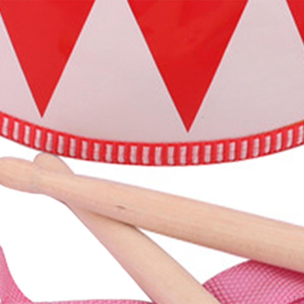 Hand Drum Multipurpose Practical Lightweight Birthday Gifts Musical Instrument with Drumstick for