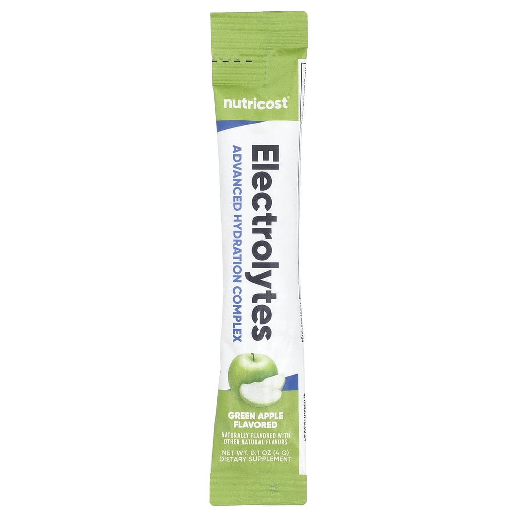 Electrolyte, Advanced Hydration Complex, Green Apple, 40 Stick Packs, 4G (0.1Oz) Each