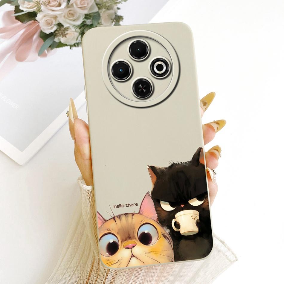 For Tecno Spark 30C 30 4G 30Pro Cute Cat Flower Butterfly Cartoon Phone Case For Spark30 Pro 30C Shockproof Soft Silicone Cases