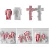 3D Crosses Statue Silicone Mold Unique Bust Sculpture Candle Mould Resin Gypsum Mould Ornament Handmade Gift for Craft