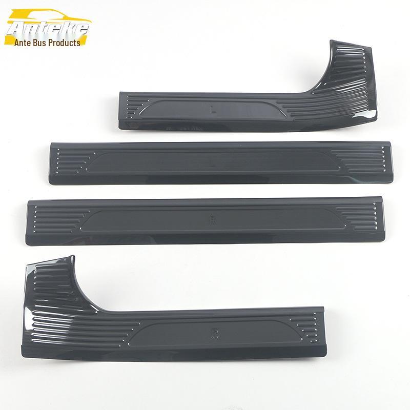 Lantu 21 Door Sill Decoration Sticker & Stainless Steel Welcome Pedal Anti-Scratch Scuff Strip