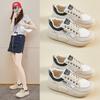 2025 Spring White Shoes New Korean Version Ins Female Students Platform Heightening Casual Shoes Board Shoes Street Shot XQ5718