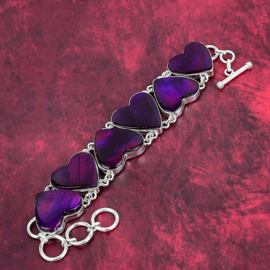 Pink Flash Labradorite 925 Solid Sterling Silver Jewelry, Handmade Beauteous Gemstone Jewelry Bracelet For Women