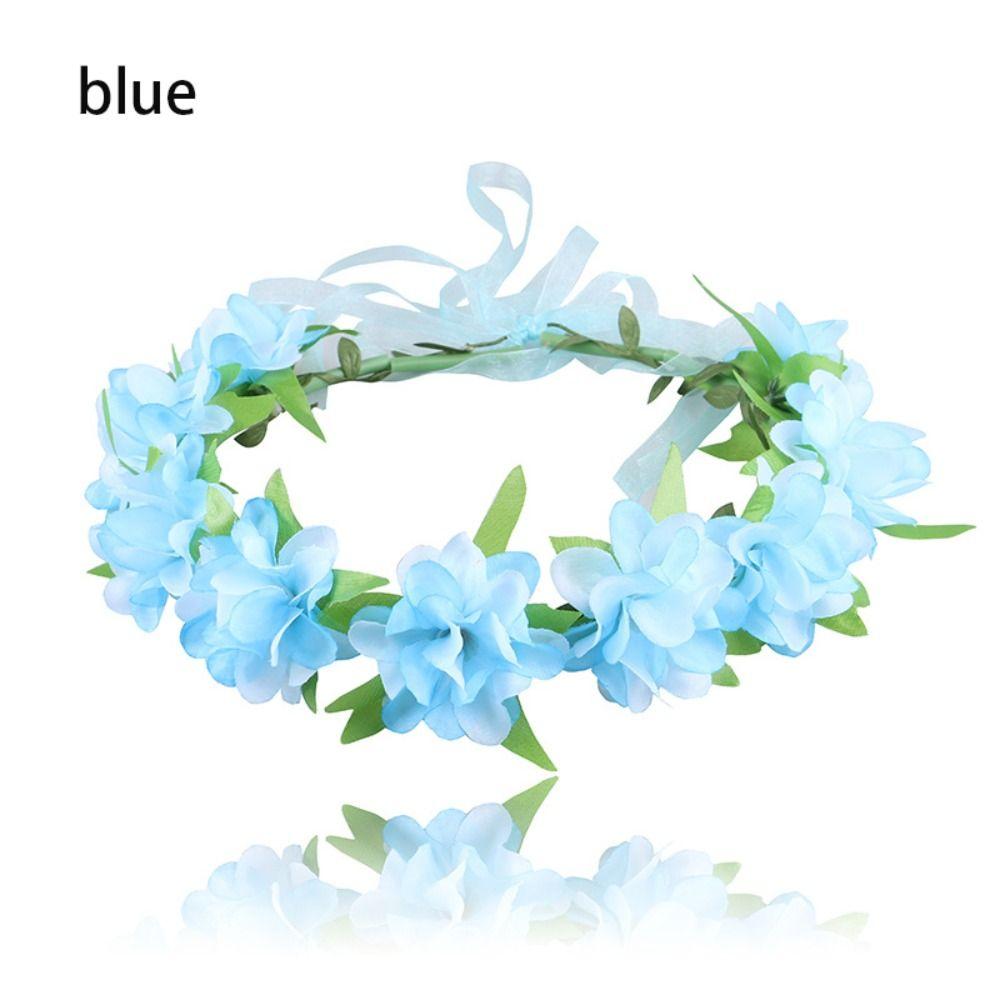 Аксессуары для волос Цветок Ободок для волос Цветная Корона Свадебная Повязка для волос Женщина Девушка