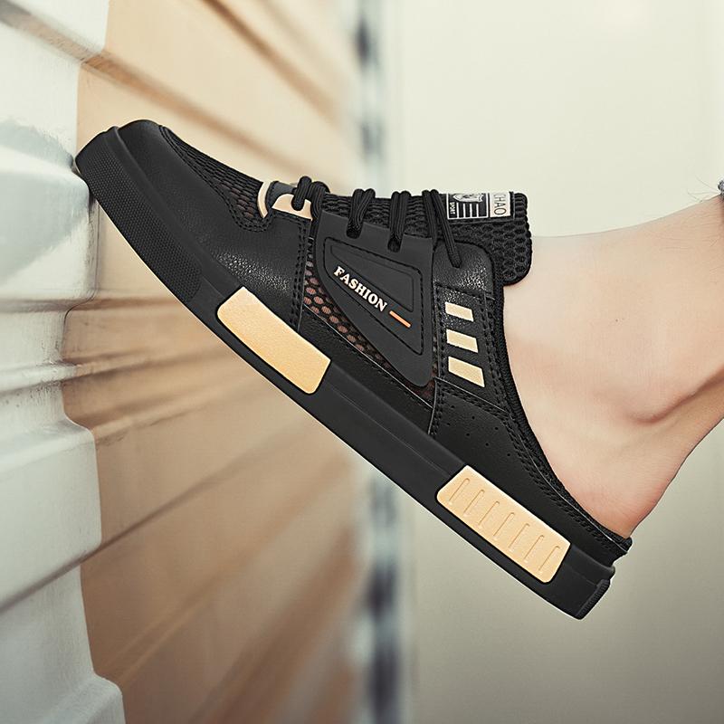 Мода 2024 Лето Мужская повседневная обувь Модные мужские полутапочки Мужская спортивная обувь Брендовая обувь Тапочки мужские Zapatos De Hombre