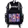 Kpop Demon Hunters Rumi Zoey Mira Print Unisex Large Backpack Student School Waterproof Bag