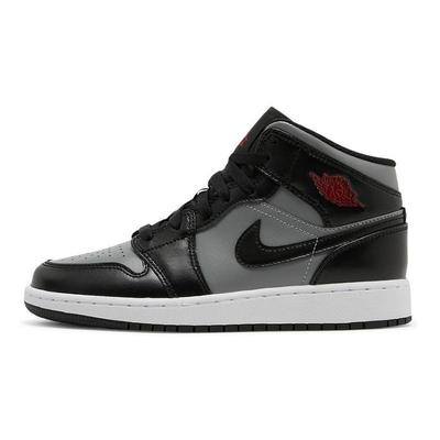 Кроссовки Air 1 Mid GS Shadow Kids Серый Черный Particle-Grey 554725-096