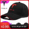 Автомобильная наклейка 2025 Новая Tesla Четыре сезона Повседневная для Tesla Бейсболки Вышивка Мужчины Женщины Гонки Snapback Кепка от солнца На открытом воздухе Спорт