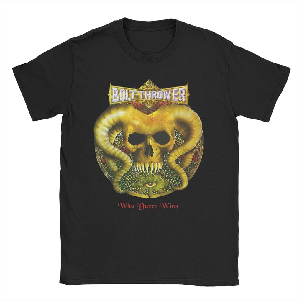 Bolt Thrower Rock Band Logo T Shirts Men Women's Cotton Crazy T-Shirts Round Collar Tee Shirt Short Sleeve Clothes Summer