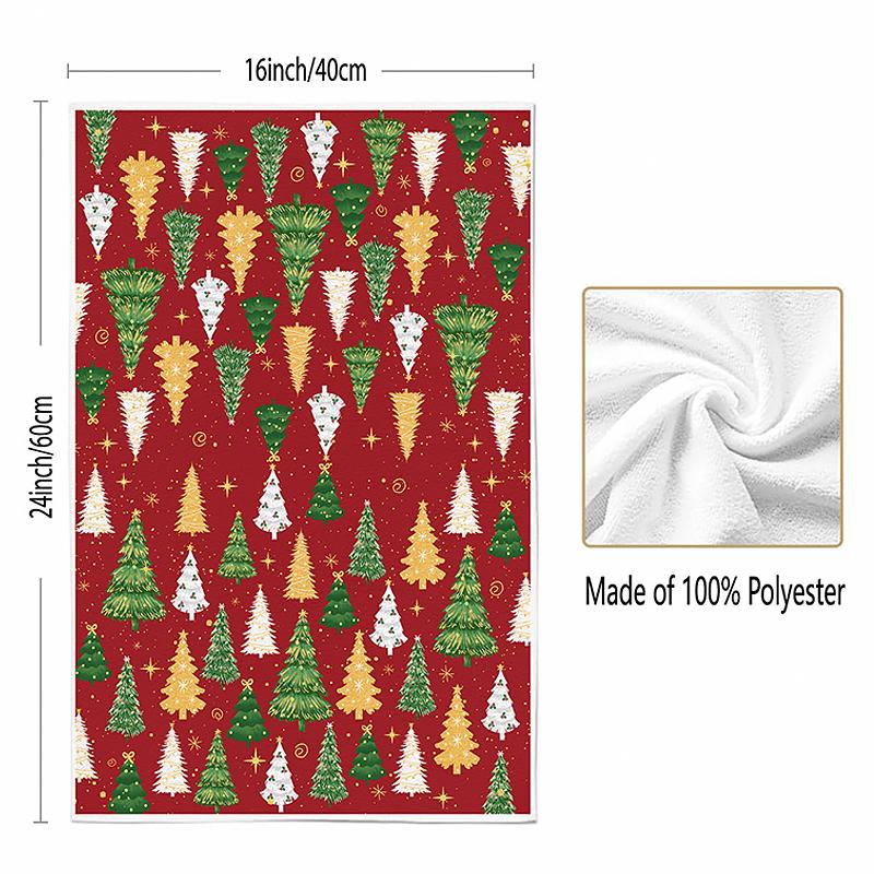 Рождество Рождественская Атмосфера Рождественские Украшения Микрофибра Принадлежности для Ванной Ручные Полотенца Носовой Платок 40x60см