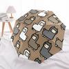 1pc Alpaca Pattern Automatic Folding Umbrella, Portable & Foldable Design with 8 Ribs, Casual Outdoor Accessory yy250805121