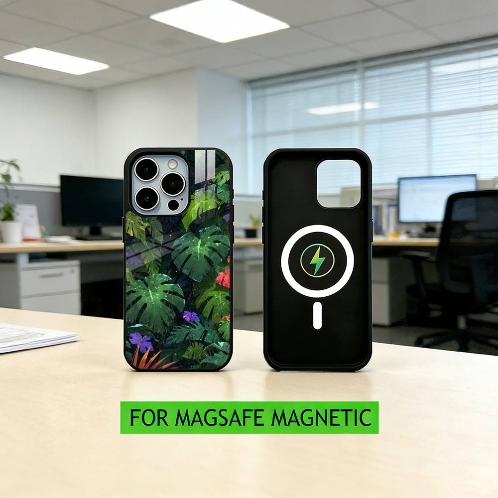 Чехол для телефона F-flowers для iPhone 17, 16, 15, 14, 13, 12, 11 Plus, Pro, магнитный, с беспроводной зарядкой MagSafe