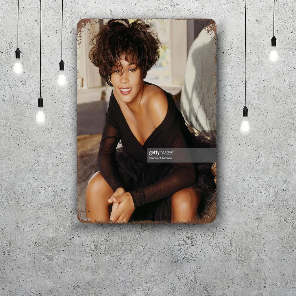 whitney houston Vintage Tin Sign Home Decor Wall Decor Art Wall Mural Room Decoration Decor Retro Metal Sign Plate Bar Posters