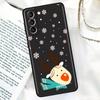 Черный мягкий чехол для телефона Samsung Galaxy S22 S21 S20 Ultra FE S9 S8 S10 Plus Note 20 10 9 Fundas Cover Счастливого Рождества зимой
